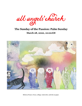 Palm Sunday March 28, 2020, 10:00AM