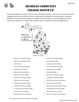 Michigan Community College Match Up