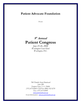 Patient Advocate Foundation