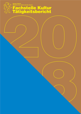 Tätigkeitsbericht Fachstelle Kultur 2018