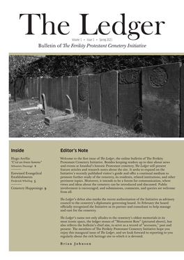 Bulletin of the Feriköy Protestant Cemetery Initiative