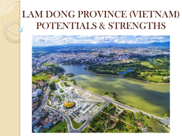 Lam Dong Province (Vietnam) Potentials & Strengths Overview