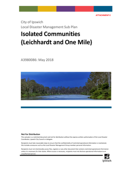 Isolated Communities (Leichhardt and One Mile)