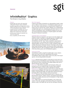Infinitereality4™ Graphics the Ultimate in Visual Realism