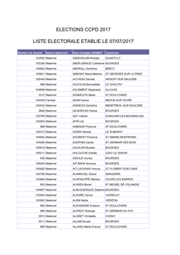 Liste Electorale 17 Juillet 2017 2