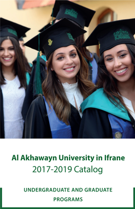 Al Akhawayn University in Ifrane 2017-2019 Catalog