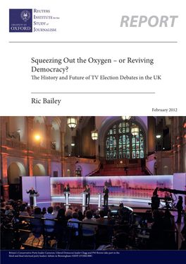 The History and Future of TV Election Debates in the UK