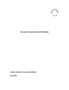 Economic Impact Study of UK Theatre