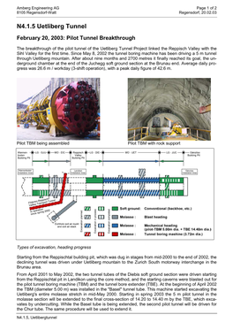 N4.1.5 Uetliberg Tunnel