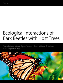 Ecological Interactions of Bark Beetles with Host Trees