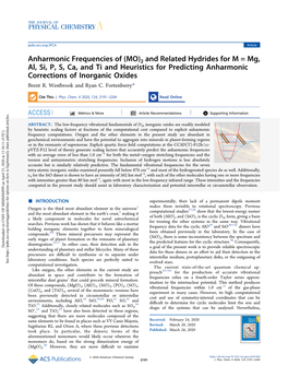 (MO)2 and Related Hydrides for M = Mg, Al, Si, P, S, Ca, and Ti and Heuristics for Predicting Anharmonic Corrections of Inorganic Oxides Brent R