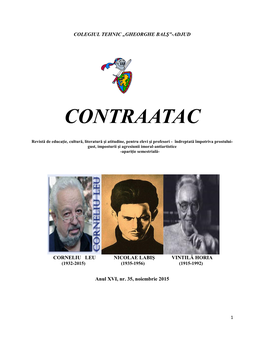 Revista Contraatac, Nr. 35, in Format Pdf, Click Pentru Lecturi!