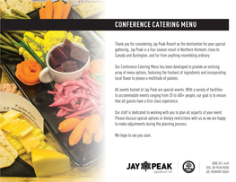 Conference Catering Menu