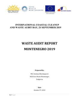 Waste Audit Report Montenegro 2019