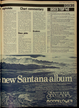 MUSIC WEEK OCTOBER 22,1977 Nightclubs De Dance 50 Years Ago