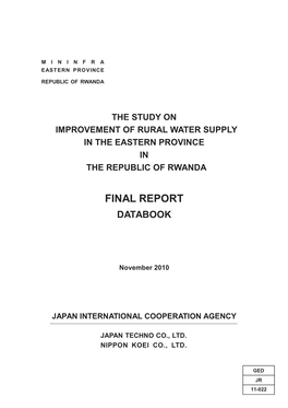 Final Report Databook