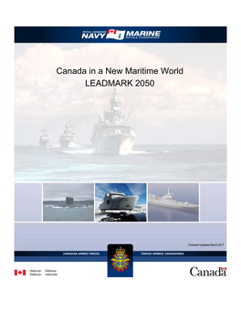 Canada in a New Maritime World LEADMARK 2050