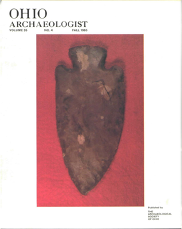 Ohio Archaeologist Volume 35 No