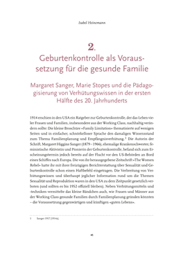 Geburtenkontrolle Als Voraus- Setzung Für Die Gesunde Familie