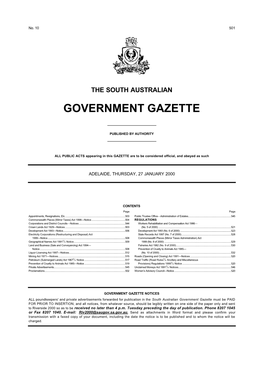 Government Gazette