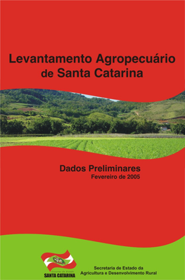 Levantamento Agropecuário De Santa Catarina 2002-2003