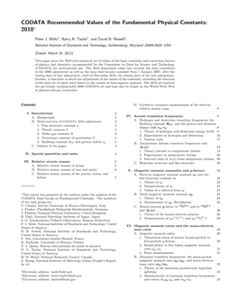 CODATA Recommended Values of the Fundamental Physical Constants: 2010∗