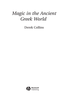 Magic in the Ancient Greek World