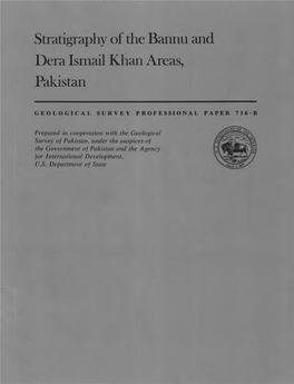 Stratigraphy of the Bannu and Dera Ismail Khan Areas, Pakistan