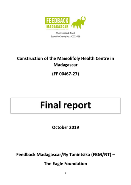 Feedback Madagascar – Mamolifoly – Final Report