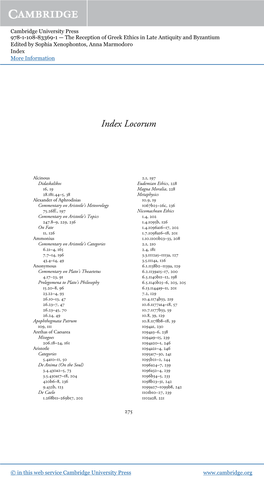 Index Locorum