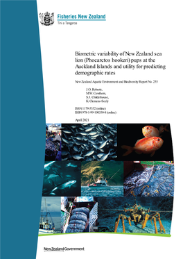 Biometric Variability of New Zealand Sea Lion (Phocarctos Hookeri) Pups at the Auckland Islands and Utility for Predicting Demographic Rates