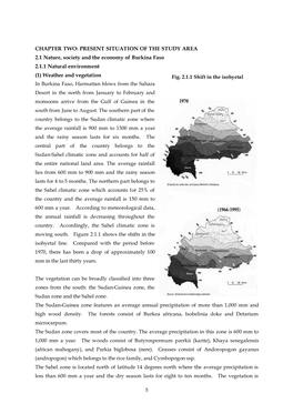 PRESENT SITUATION of the STUDY AREA 2.1 Nature, Society and the Economy of Burkina Faso 2.1.1 Natural Environment