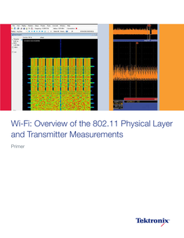 Wi-Fi: Overview of the 802.11 Physical Layer and Transmitter Measurements