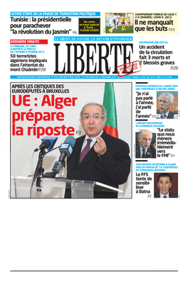 Alger Prépare La Riposte