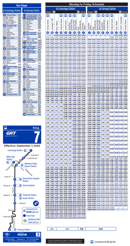 To Conestoga Station to Fairway Station