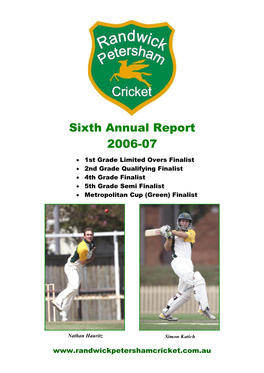 Sixth Annual Report 2006-07