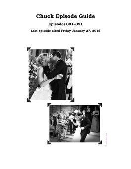 Chuck Episode Guide Episodes 001–091