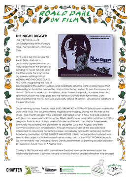 THE NIGHT DIGGER USA/1971/110Mins/R Dir: Alastair Reid With: Patricia Neal, Pamela Brown, Nicholas Clay