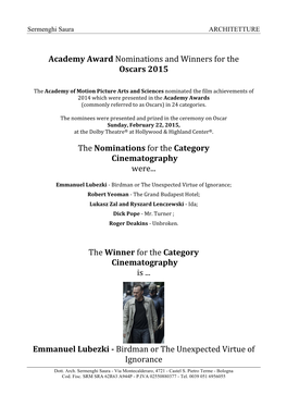 2-Oscar Best Cinematography 2015(Engl)