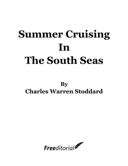 Summer Cruising in the South Seas