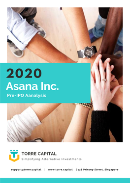 2020 Asana Inc. Pre-IPO Aanalysis