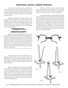 Spinning with a Drop Spindle