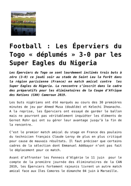 Lomé / Motocross : Du Spectacle Ce Dimanche De Pâques Sur Le Circuit D’Agoè- Nyivé