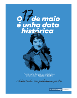 ESPECIAL EL CORREO GALLEGO DOMINGO 17 DE MAYO DE 2020 17 Maio DÍA DAS LETRAS GALEGAS