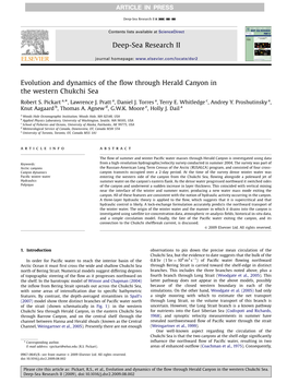 Evolution and Dynamics of the Flow Through Herald Canyon in The