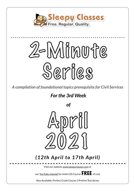 2-Minute W-3(12 April -17 April )