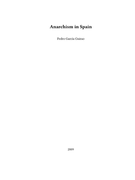 Anarchism in Spain