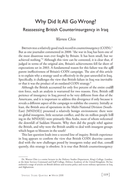 Reassessing British Counterinsurgency in Iraq
