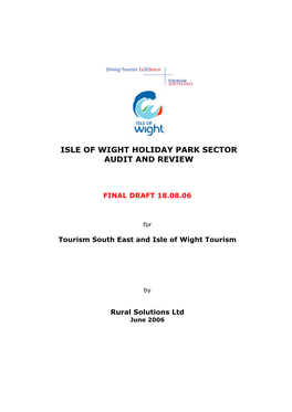 Isle of Wight Holiday Park Sector Audit and Review