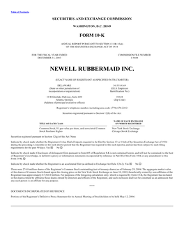 Newell Rubbermaid Inc